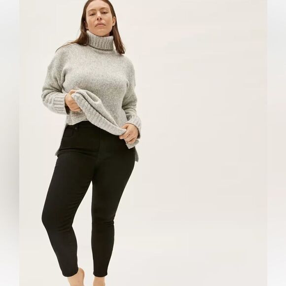 Everlane NWT The Curvy Authentic Stretch High-Rise Skinny Jean black - Picture 2 of 10